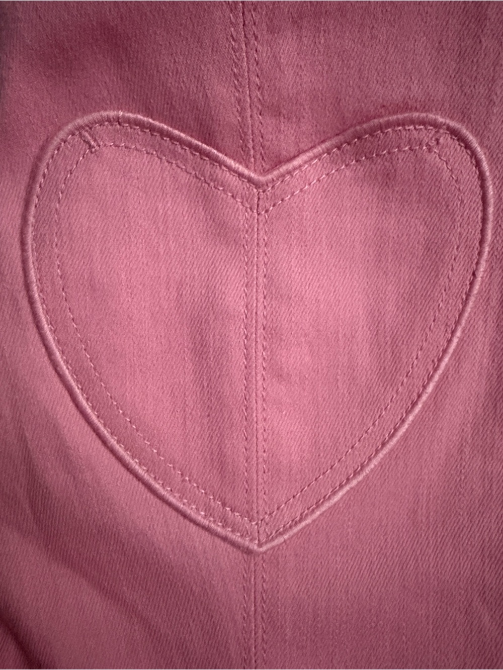cinq a sept Pink High-Rise Cropped Jeans with Heart Patch - Picture 9 of 11